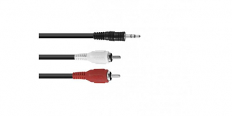 Cablu Jack 3,5 mm tata - 2xRCA tata 4MM 1,5M