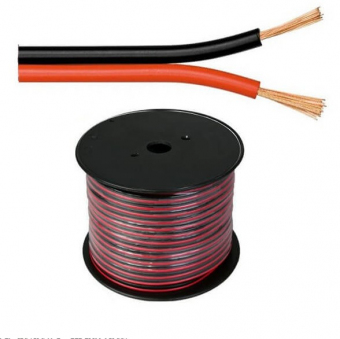 Cablu Boxe Rosu-Negru 2x0,5mm