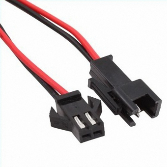Cablu conector mic negru 2 pini mama → 2 pini tata