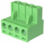 Conector 4 Borne Mama Verde