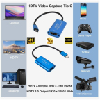 Placa Video Captura Hdmi - Tipe-C / HDTV